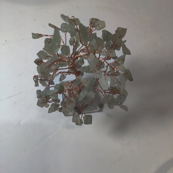 Copper Jade Tree with an organite brass pendant in the pyramid base for focus. - Picture 4 of 9